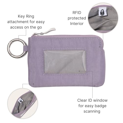 Image of RFID Card Case - Lightweight 5 inchx3.5 inch Wallet with Keyring