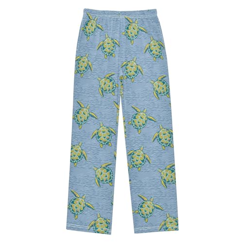 Boys' Pants Summer Sea Gold Turtle Long Bottoms Jogger Pants Elastic Waist Trousers with Pockets S-XL