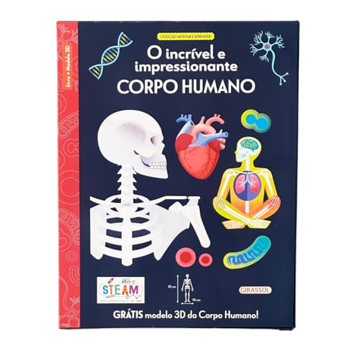 Montar e aprender – O incrível e impressionante corpo humano – Com modelo 3D do corpo humano!
