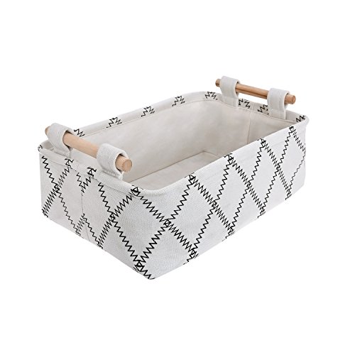 Expo Essential 13''x9''x4'' Collapsible Storage Baskets Linen Bin Foldable Toy Organizer, Bathroom Storage