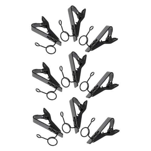GALPADA 9Pcs Iron Lapel Microphone Clip Durable Attachments for Discreet Business Attire Design for Optimal Sound Capture Video Calls and Conferences
