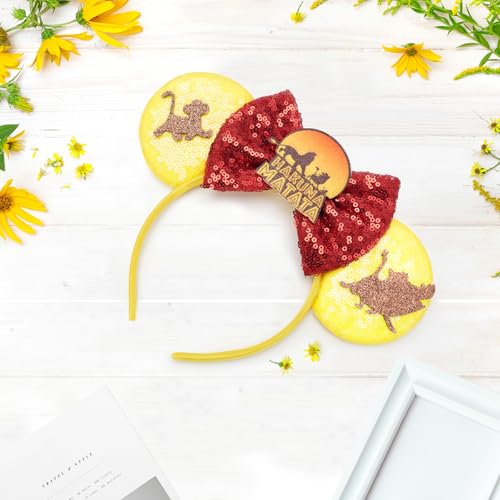 Image of FANYITY Mouse Ears, Sequin Mouse Ears Headband for Boys Girls Women Halloween Birthday Party