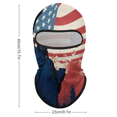 Balaclava con silueta de la Estatua de la Libertad para hombre y mujer, máscara facial transpirable con protección solar para senderismo, ciclismo, running y conducción miniatura 2