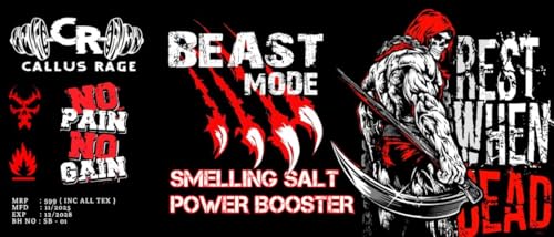 Image of Powerful Smelling Salts for Athletes - Boost Focus, Strength, and Performance with Beast Mode and Callus Rage Ammonia Inhalants (30 gm)