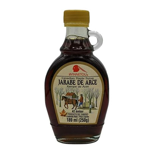WINNETOU - Sirope de Arce, Jarabe de Arce 100% Natural, Maple Syrup, Canadá #2 Ámbar / Grado A - 250 g