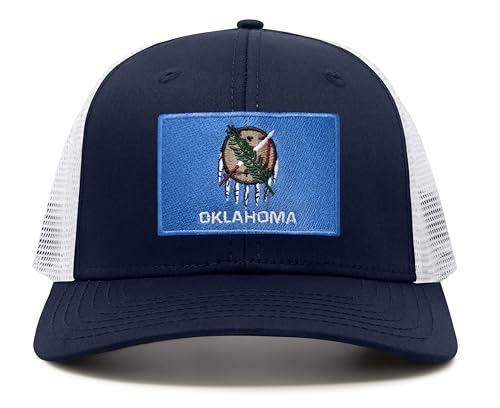 Image of International Tie State Hat for Men and Women, Adjustable Snapback Trucker Baseball Cap with Embroidered Patch