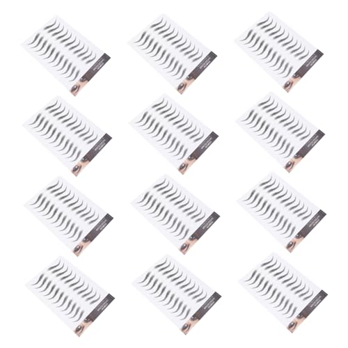 FONDOTIN 12 hojas Pegatinas de Cejas Impermeables Efecto Pelo Natural Tatuajes Temporales para Definir y Rellenar Cejas Escasas o Claras Fácil Aplicación y Rápido