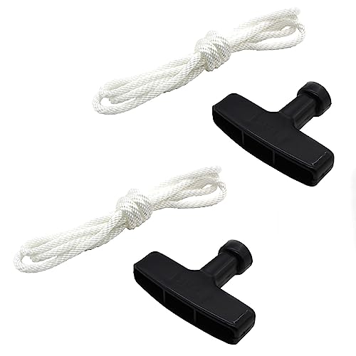 Image of 2 Set 4ft Pull Cord Rope with Recoil Starter Handle | For GX200, For GX120, For GX240, For GX270, For Champion Generator