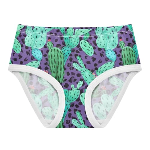 Durable Girls Underwear Toddler 2t Cotton Little Girl Panties Green Cactus Purple Leapard Briefs Undies Kids
