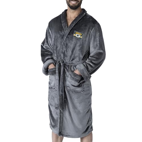 Albornoz tacto de seda carbón Northwest bata de baño premium unisex L XL