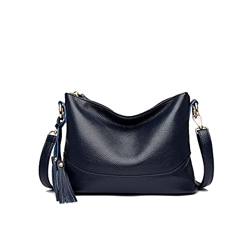 Sac bandoulière femmes imperméable et logeable bleu