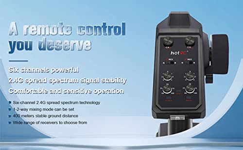 Hotrc Ct-600 2.4G 6Ch Radio Transmitter Remote Control 400M Control Distance With Rc Receiver For Tracked Vehicles, Trucks, Cars, Boats. #TOP2