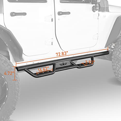 Estribos Hooke Road para Jeep Wrangler JK 4 puertas miniatura 4
