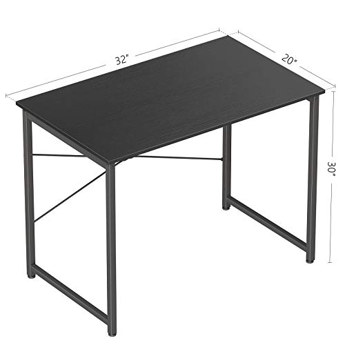 Cubicubi-Computer-Desk-32-Home-Office-Laptop-Desk-Study-Writing-Table-Modern-Simple-Style-Black