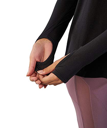 WANAYOU Women's Compression Shirt Dry Fit Long Sleeve Running Athletic T-Shirt Workout Tops (Large/Fit Bust:37.5