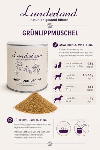 Lunderland Grünlippmuschelpulver 250g