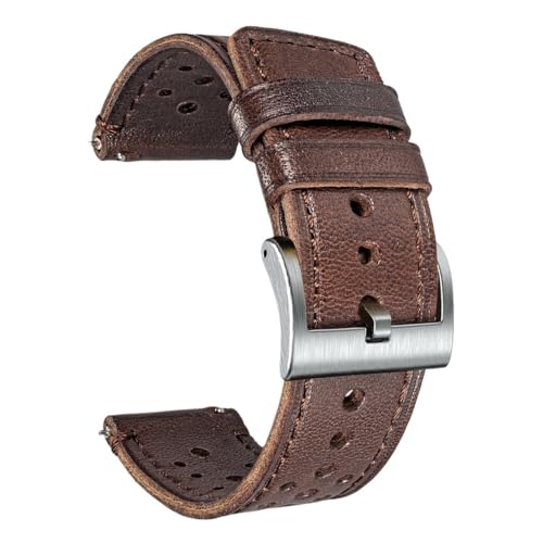 Bracelet de montre à dégagement rapide souple et respirant pour cadrans de 18 à 24mm