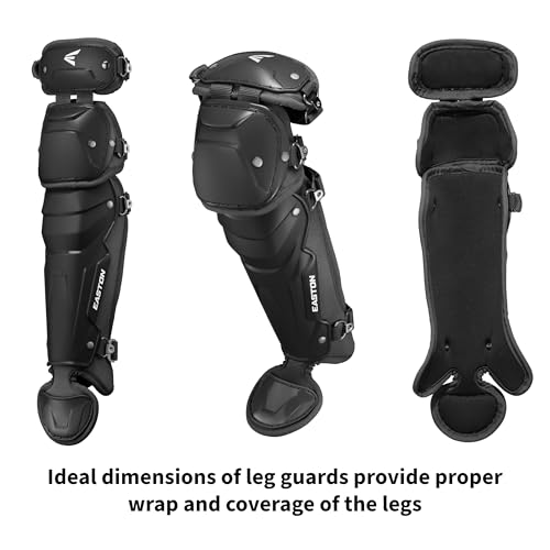 Image of Easton | Black Magic 3.0 Youth Baseball Catcher Gear Set | Helmet, Chest Protector & Leg Guards | Multiple Sizes /Colors