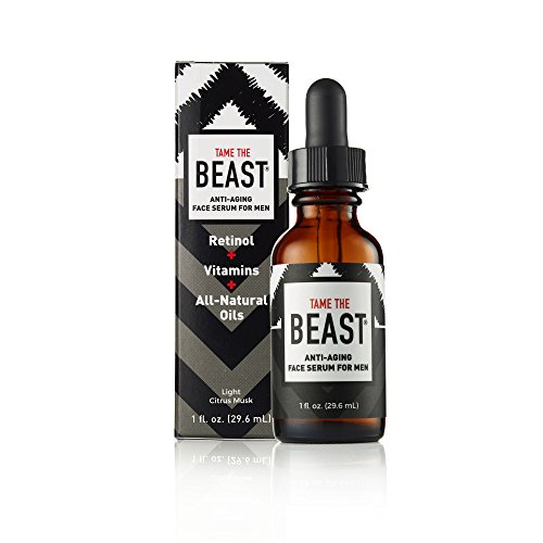 Anti Aging Face Serum - Retinol, Skin Care Vitamins C, A, E, Anti Wrinkle, Natural Oils Sea Buckthorn, Sandalwood, Neroli - Vegan, Cruelty Free, Aromatherapy Moisturizer Mens Womens - TAME the BEAST