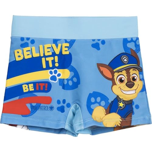Boxer Baño Paw Patrol para Niños - Traje deBaño Infantil con Ajuste Cómodo y Secado Rápido - Boxer de Baño Diseño Original de Paw Patrol, Ideal para la Playa o Piscina