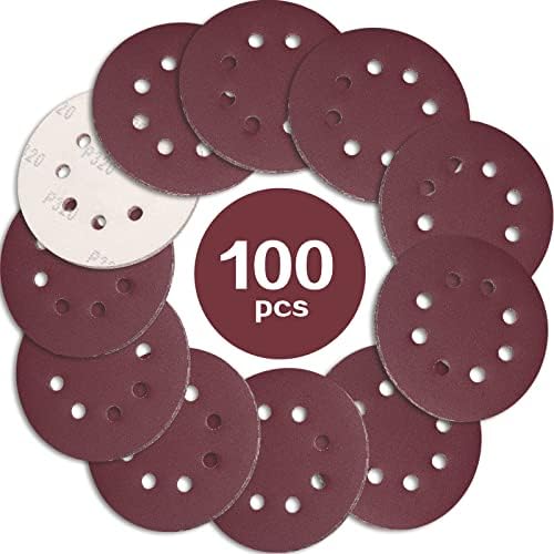 STEBRUAM Hook Loop Backing Pad Replacement,125mm/5 Inch 8 Hole Painted Surfaces and Fillers,Sander Replacement Parts for Orbit Orbital Sander and All Oscillating Tools
