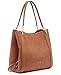 Calvin Klein Reyna Novelty Large Triple Compartment Shoulder Bag, Caramel