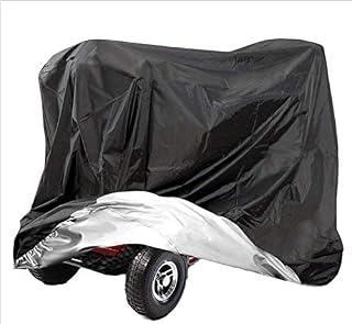 AMSAMOTION Mobility Scooter Storage Cover, Wheelchair Cover Waterproof for Travel Lightweight Electric Chair Cover Rain Protector from Dust Dirt Snow Rain Sun Rays