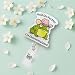 Hold On Partner, I’m Overstimulated Funny Badge Reel, Cowboy Rain Frog Nurse ID Holder with Retractable Clip – Humorous Nurse Gift for RNs, LPNs, MA, Healthcare Workers and Medical Staff