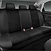 Road Comforts Car Seat Cover Full Set, Leather Mesh Seat Covers, Airbag Compatible, Universal Fit for Most Cars, SUVs, Trucks, and Vans - Gray