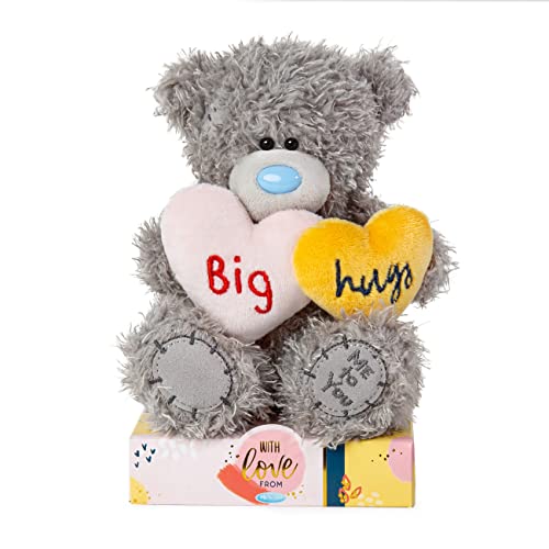 Me To You Bear 7" Big Hugs Hearts, Grey and Blue, 15cm - Image 4