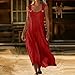 Women Summer Casual Dress Sleeveless Flowy Loose Fit Beach Vacation Sundress Solid Color Maxi Dress Fashion Outfits S-2XL
