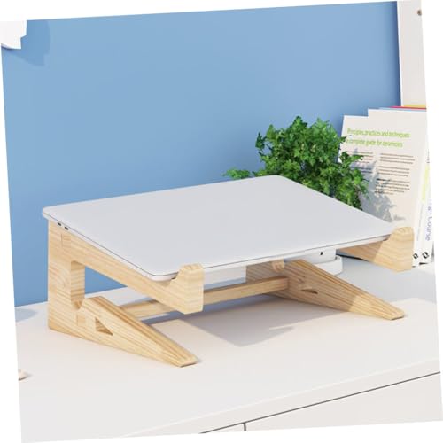 Base de madera para laptop PRETYZOOM para 12-14.7 pulg miniatura 5