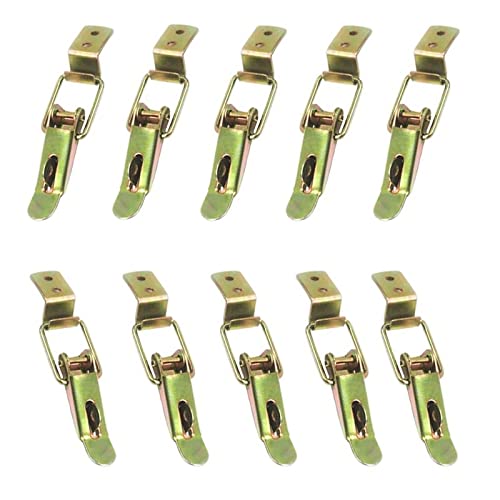 10 Piezas Cierre de Palanca, Abrazadera de Palanca, Cierre para Cajas de Madera, Palanca Pestillo, Cerradura Caja Madera, Cierre Falleba Para Cajas de Herramientas, Para Cajas de Herramientas, Cajas