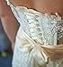 Trlyc Ivory Sash Handmade Wedding Dress Bridal Sash Belt Appliques Rhinestone Satin Crystal= 21