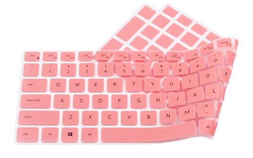 Silicone Keyboard Skin Cover Compatible For Dell Latitude 5520 5521 5530 5531 15.6 Inch, 15.6" Dell Precision 3560 3570 3561 3571 Laptop [Not Compatible For Dell Precision 7000 7550 7560 15.6"] (Pink) #TOP3