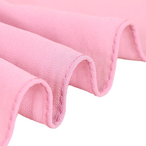 Image of LMVERNA Solid Color Bubble Chiffon Scarf for Women Fashion Soft Hijab Long Scarf Wrap Scarves