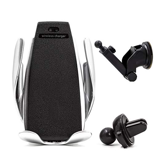 Suporte Carregador Veicular Qi Smart Sensor Wireless Charger S5 Indução