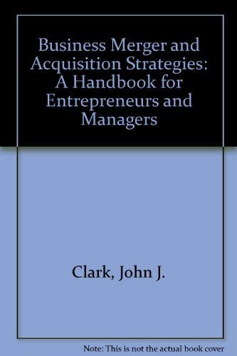 Amazon.co.jp: Business Merger and Acquisition Strategies: A