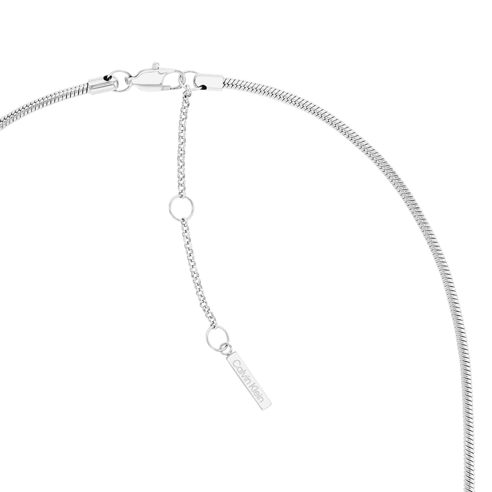 Calvin Klein Collana con Pendente per Donna Collezione ELONGATED DROPS in Acciaio Inossidabile - Disponibile in Versione Argento o Oro