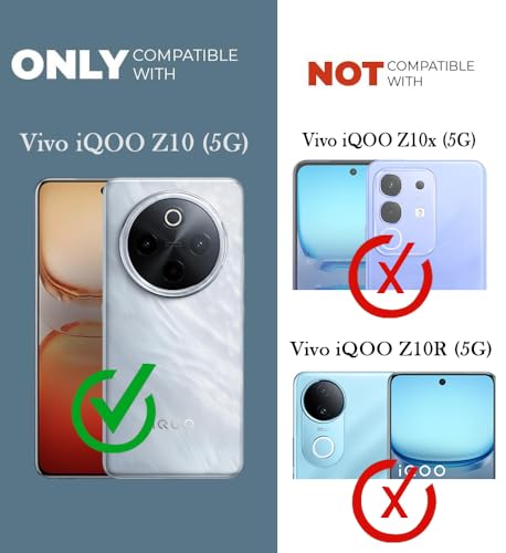 Image of Jkobi Lifetime Anti-Yellow Clear Back Cover Case for Vivo iQOO Z10 (Sleek Hard Crystal | Shockproof and Camera Protection)