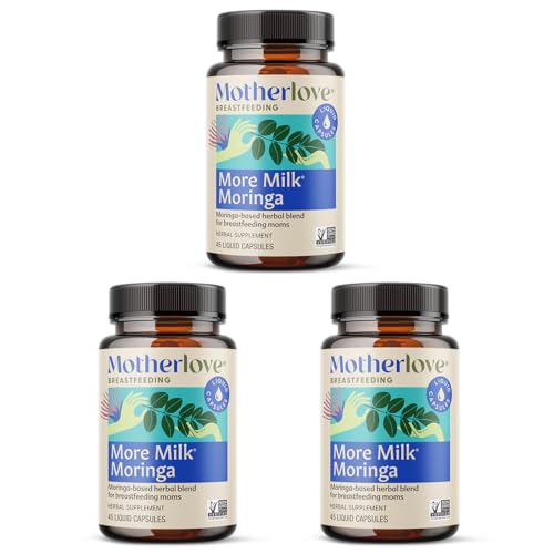 Image of Motherlove More Milk Moringa (135 Liquid caps) Moringa-Based Lactation Supplement to Support Breast Milk Supply—Non-GMO, Organic Herbs, Vegan, Kosher