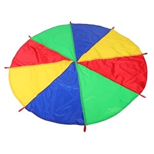 GARIOUANS Regenbogen-Fallschirmspielzeug für Outdoor-Spiele