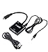 J&D Gold Plated Micro HDMI to VGA with Audio Adapter Cable Converter (Black, Adapter with Audio)