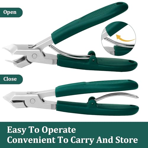 Image of Precision Slant Nail Cutter for Men Women, Stainless Steel Angled Nail Clipper with Non-Slip Grip, Compact Toenail Trimmer for Ingrown Nails