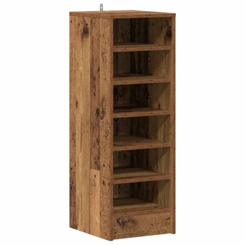 vidaXL Mueble Zapatero de aglomerado Madera Vieja 32x35x92 cm, Mueble Zapatero, Armario de Zapatos, estantería de Zapatos, Armario Zapatero
