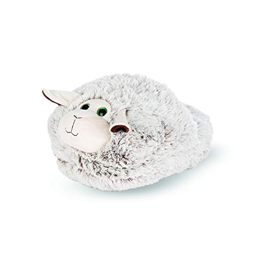 Chauffe-pieds Noxxiez en forme de mouton peluche blanc