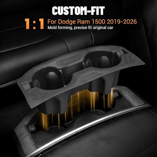 Insertos de portavasos consola trasera para Dodge RAM 2019-2026 miniatura 2