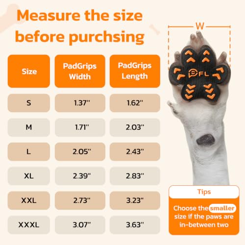 Image of Anti Slip Dog Paw Protectors Pads for Senior on Hardwood Floor 48 Pcs BO XL
