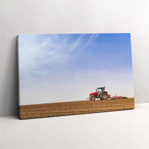 Image sur toile 60x40cm agriculteur tracteur pour tableau mural contemporain