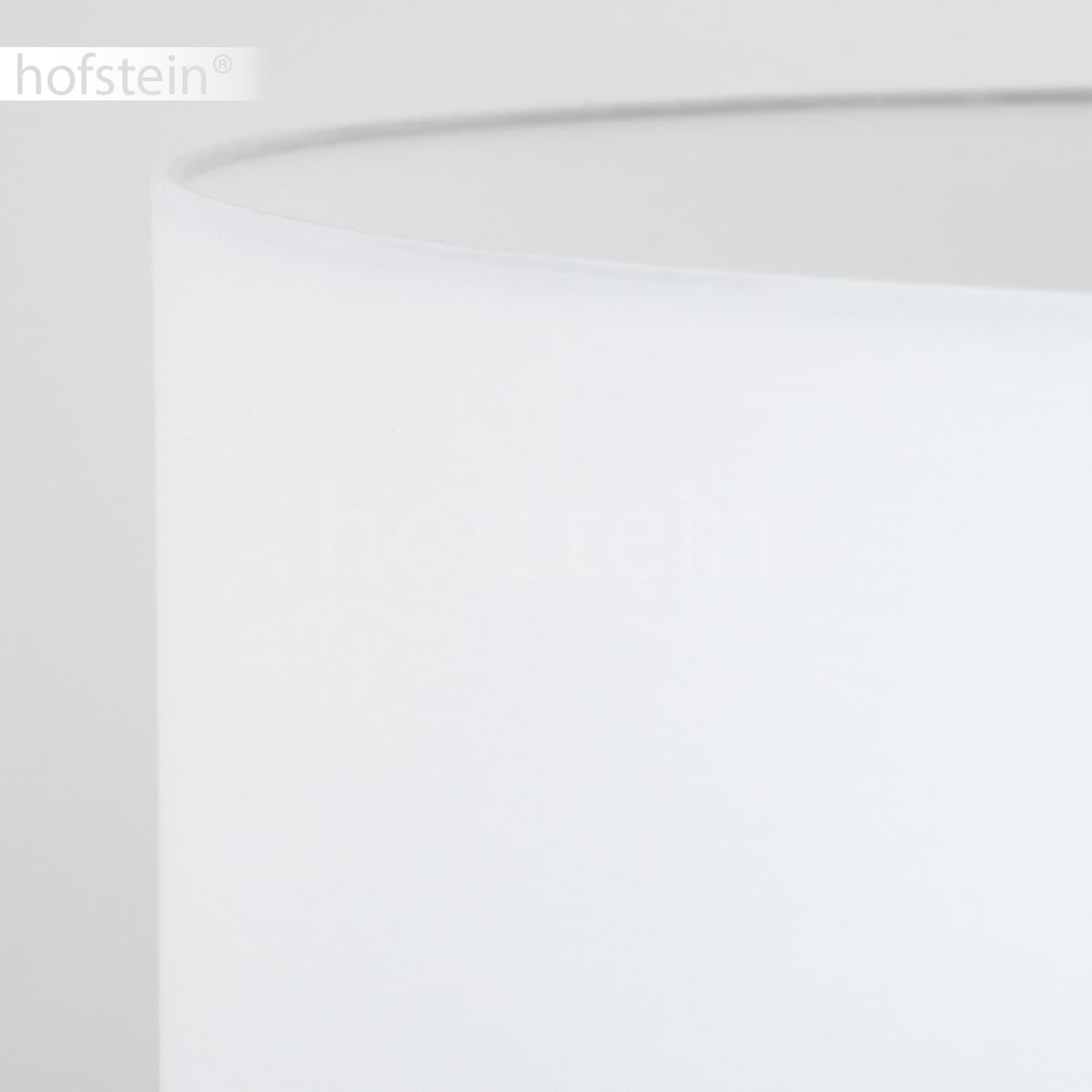 Stehleuchte Flemming, Stehlampe aus Holz/Stoff in Dunkelbraun/Weiß, Leuchte im skandinavischen Design mit rundem Schirm (Ø 50 cm) u. Fußschalter, Höhe 155 cm, 1 x E27, ohne Leuchtmittel